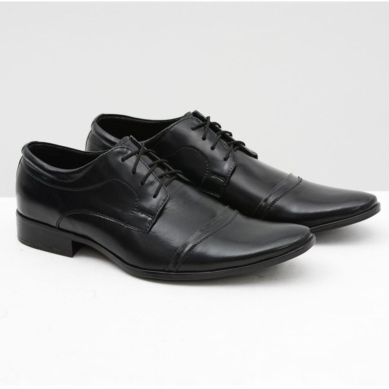 Mario Boschetti Chaussures habillées noires pour hommes Willy 1