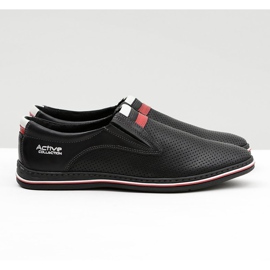 Joker Chaussures à enfiler noires pour hommes en cuir Mello 2