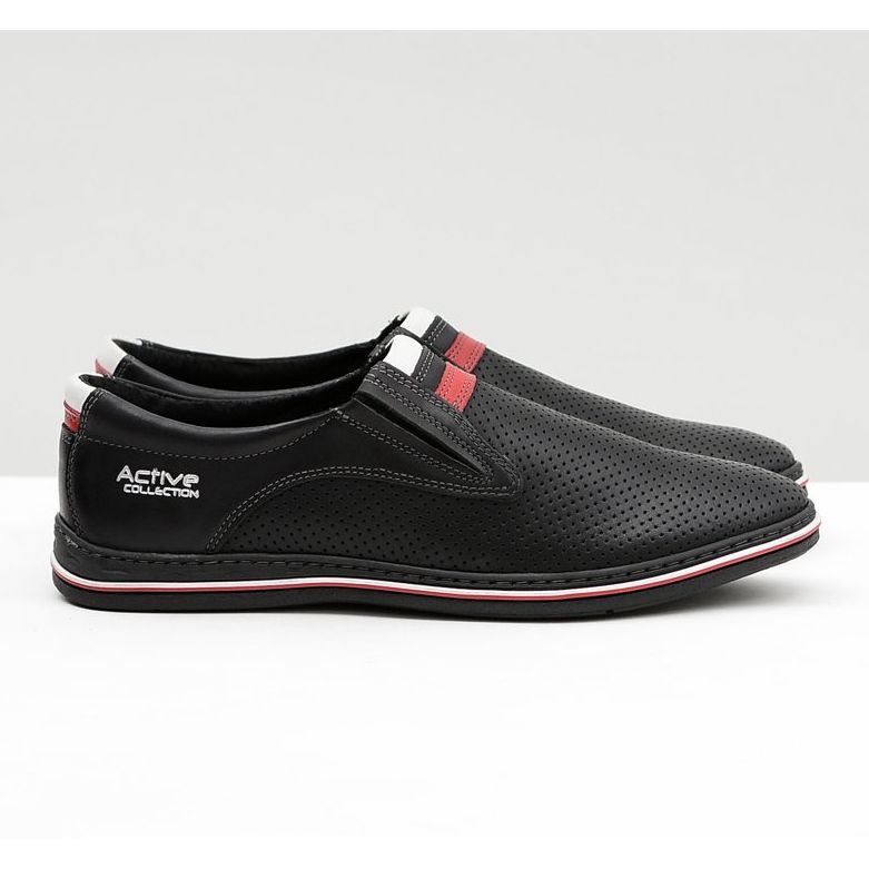 Joker Chaussures à enfiler noires pour hommes en cuir Mello 2