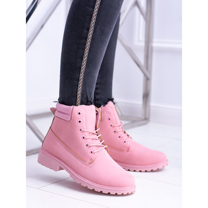 SEA Boots Femme Pastel Timber Rose Poudré Lucy 1 SEA Boots Femme Pastel Timber Rose Poudré Lucy 1