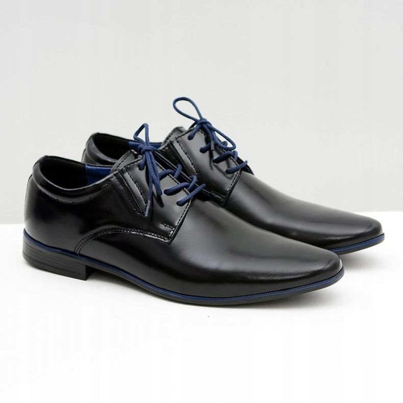 Mateos Chaussures habillées Marcello noires pour hommes 1