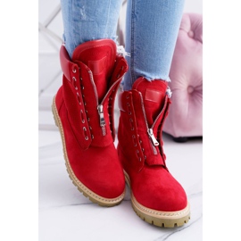 Lu Boo Femmes Rouge Suede Timberki Trappers Zippers Nancy 2 Lu Boo Femmes Rouge Suede Timberki Trappers Zippers Nancy 2