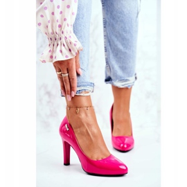 Escarpins Femme Laqués Sur Un Pilier Sergio Leone Fuchsia Campbell rose 2