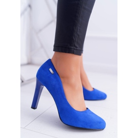 Escarpins femme Sur un talon Sergio Leone Suede Indigo Campbell bleu 1 Escarpins femme Sur un talon Sergio Leone Suede Indigo Campbell bleu 1
