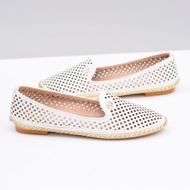Lu Boo | Ballerines ajourées élégantes blanches Lordsy 1 Lu Boo | Ballerines ajourées élégantes blanches Lordsy 1
