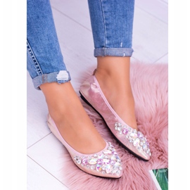 Ballerines Lu Boo Rose sur Pierres Élastiques Even 2 Ballerines Lu Boo Rose sur Pierres Élastiques Even 2