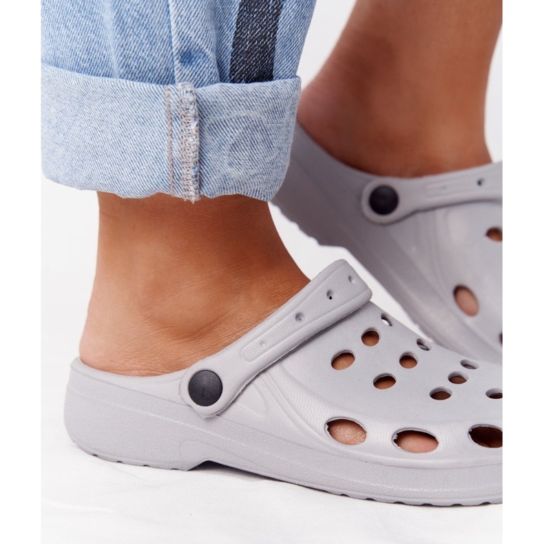 Flameshoes Pantoufles Eva en mousse grise pour femmes 2