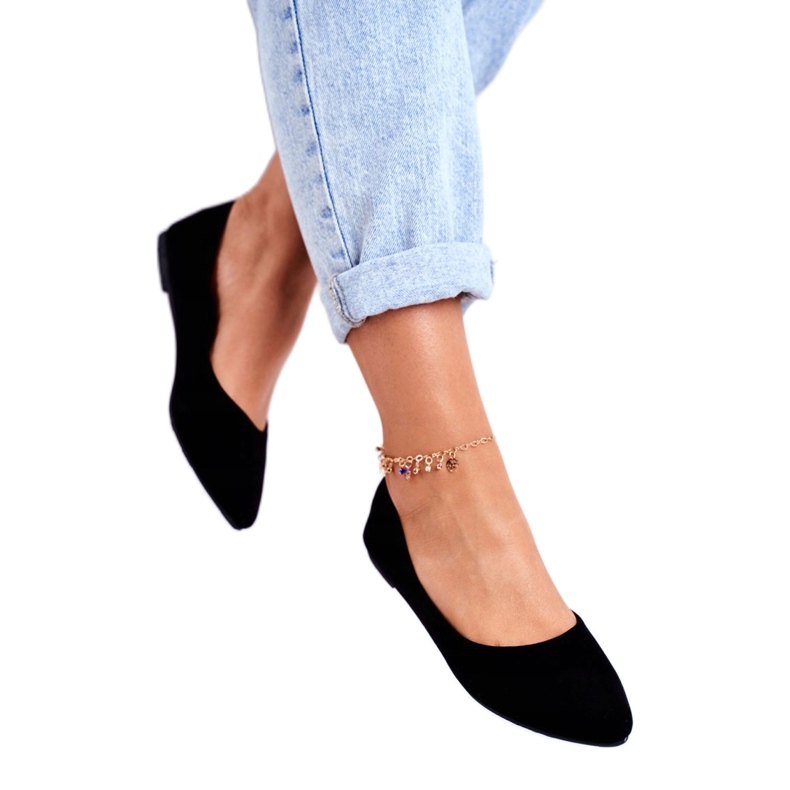 PS1 Ballerines Femme Noires Daim Bueno le noir 2