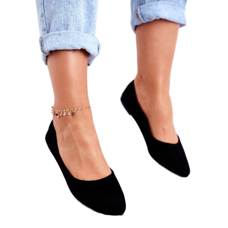 PS1 Ballerines Femme Noires Daim Bueno le noir 1