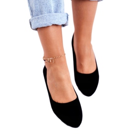 PS1 Ballerines Femme Noires Daim Bueno le noir 3