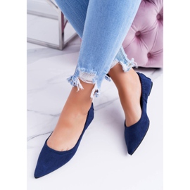 Lu Boo Ballerines Moments Bleu Marine avec Nœud Amovible 2