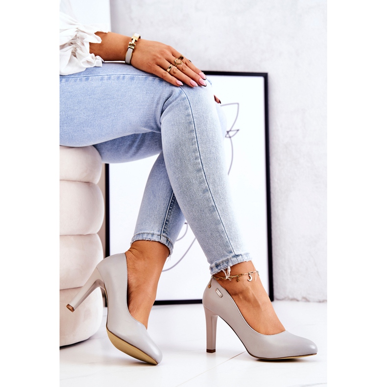 Pompes pour femmes sur le Gray Post Sergio Leone gris 2