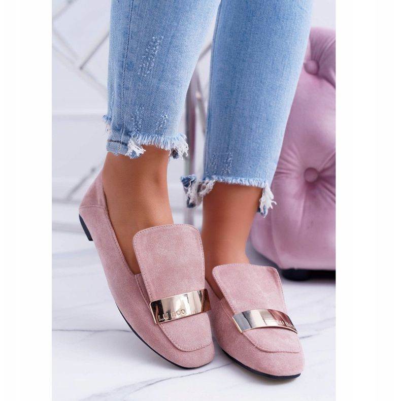 Mocassins Femme Avec plaque Golden Lordsy Lu Boo Harlem rose 2 Mocassins Femme Avec plaque Golden Lordsy Lu Boo Harlem rose 2
