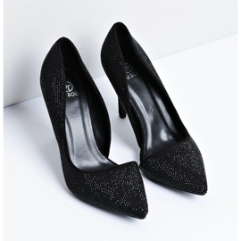 Vices Santee Asymétrique Femme Noir En Daim Strass le noir 5