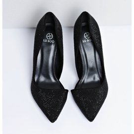 Vices Santee Asymétrique Femme Noir En Daim Strass le noir 6