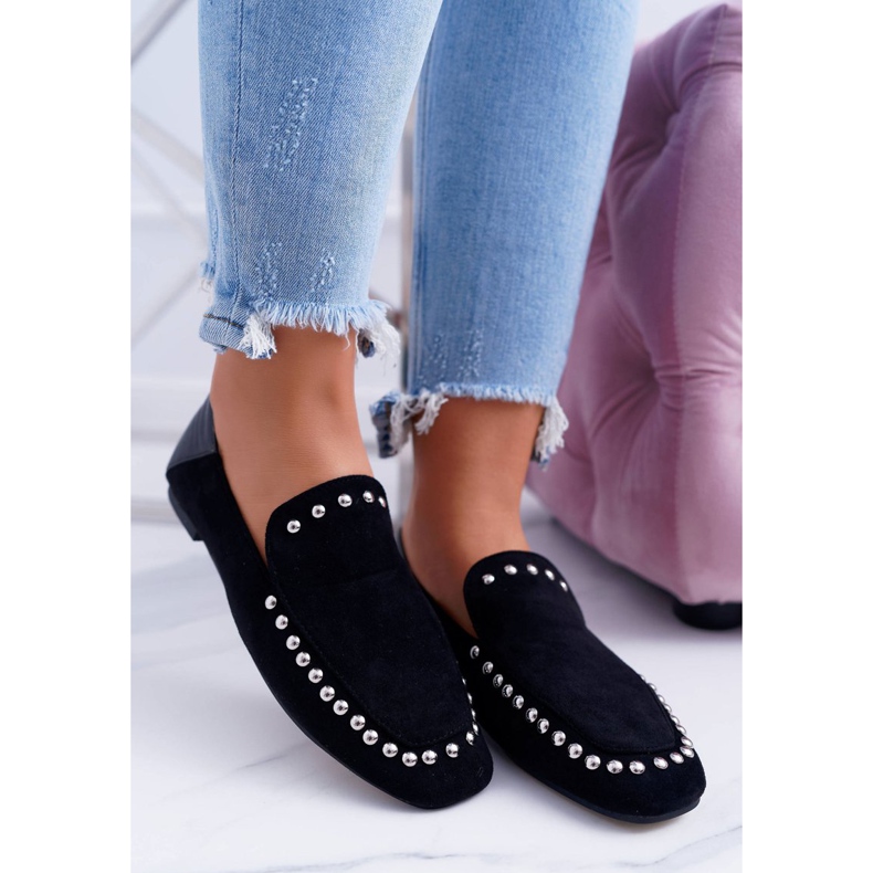 Ballerines Lu Boo Black Lords pour femmes avec strass Planta le noir 1