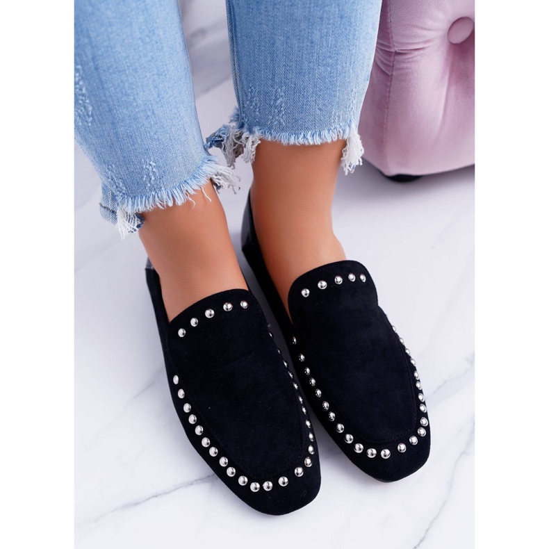 Ballerines Lu Boo Black Lords pour femmes avec strass Planta noir 2