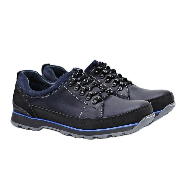 KOMODO Chaussures Brogues Homme Bleu Marine Outdoor Ivar 1