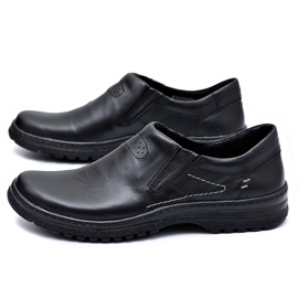 KOMODO Richelieus Cuir Noir Homme Chaussures Grandes Pointures Modeste 1