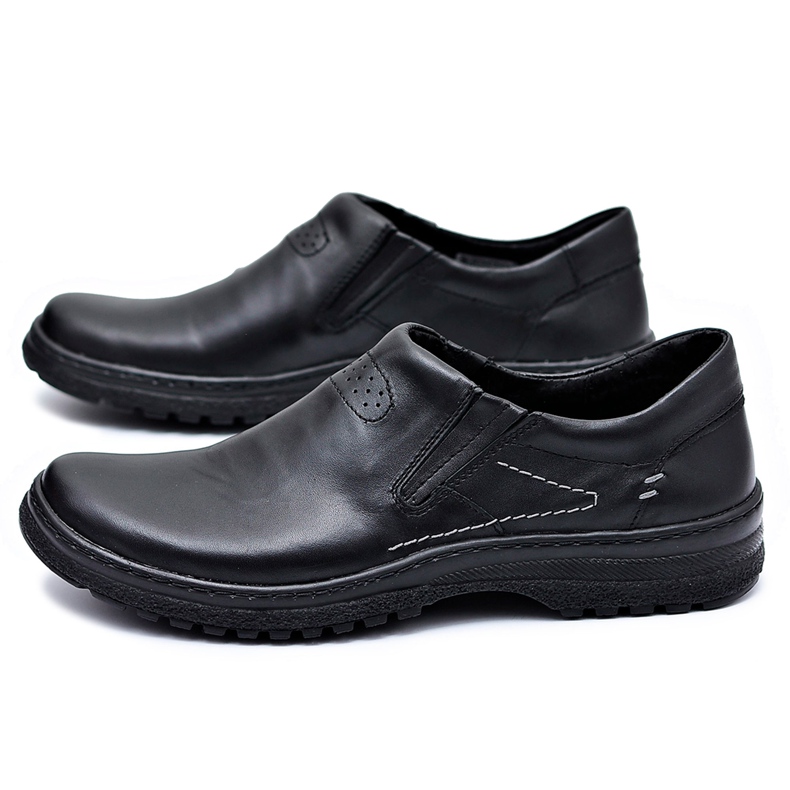 KOMODO Richelieus Cuir Noir Homme Chaussures Grandes Pointures Modeste 1