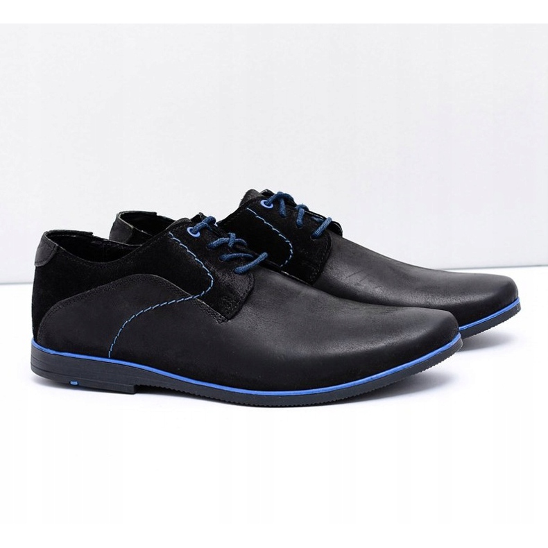 Mario Boschetti Chaussures Penegro en cuir noir pour hommes le noir 1 Mario Boschetti Chaussures Penegro en cuir noir pour hommes le noir 1
