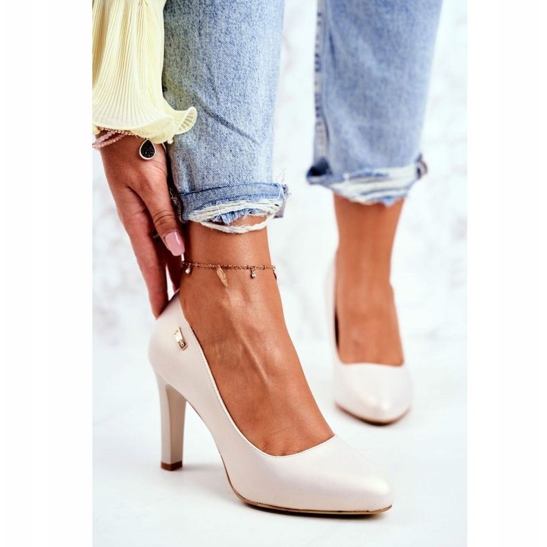 Escarpins pour femmes Pearl Beige on a Pillar Sergio Leone Campbell 1