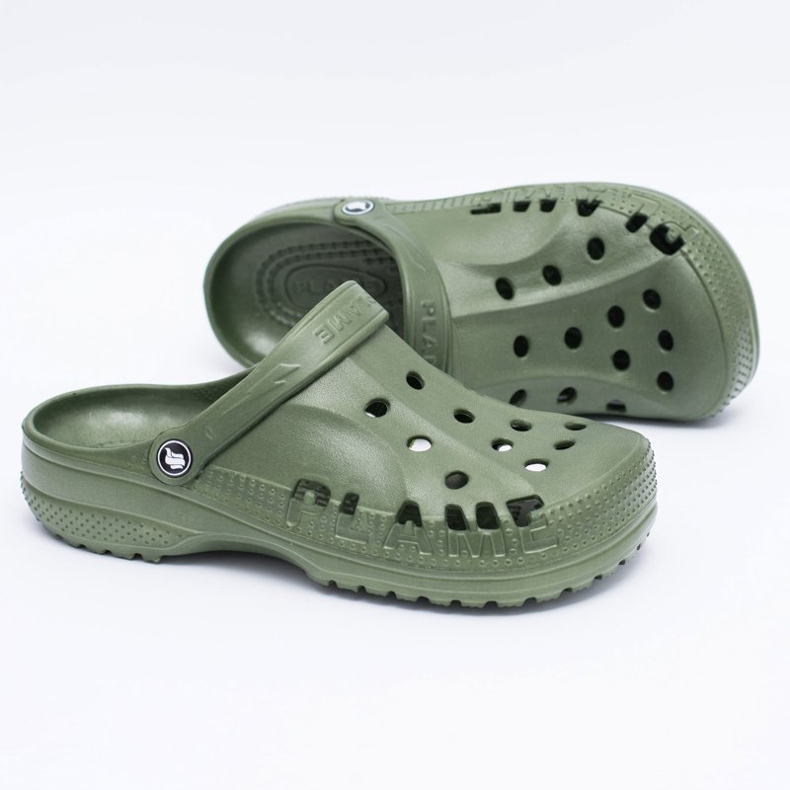 Flameshoes Chaussons Homme Piscine Kroks Eva Vert 2