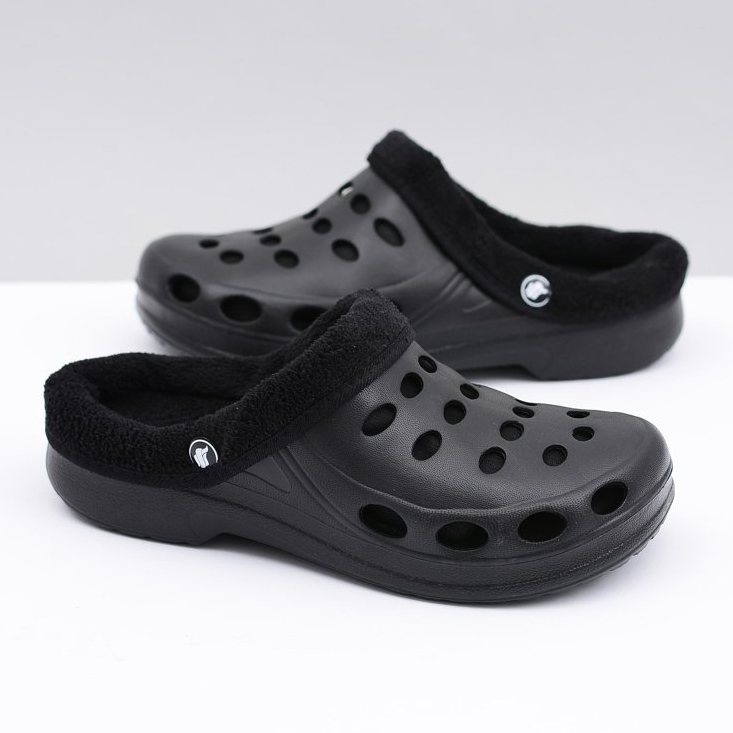 Flameshoes Chaussons Femme Chaud Noir Kroks Eva 1