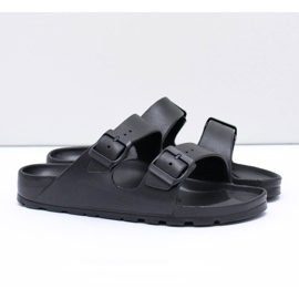 Flameshoes Pantoufles Garden Light noires pour hommes 1