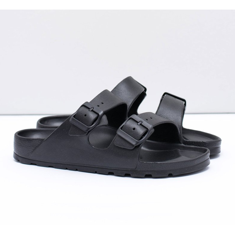 Flameshoes Pantoufles Garden Light noires pour hommes 1