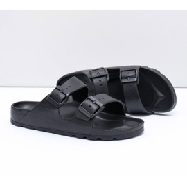 Flameshoes Pantoufles Garden Light noires pour hommes 2