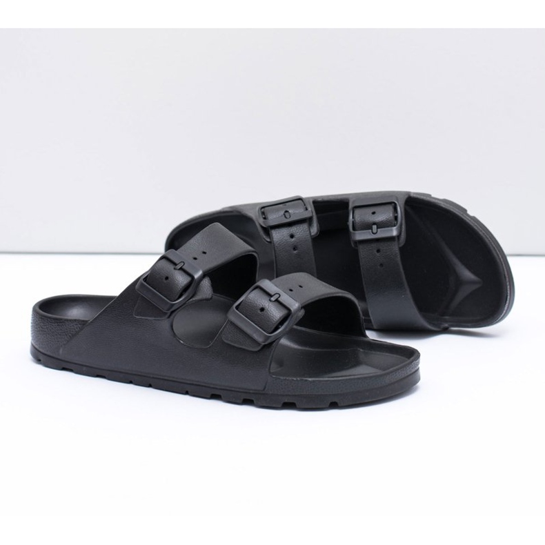 Flameshoes Pantoufles Garden Light noires pour hommes 2
