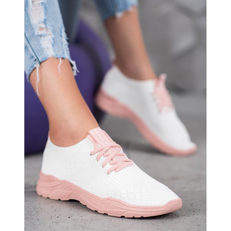 Seastar Chaussures de sport légères blanc rose 1