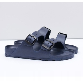 Flameshoes Chaussons Homme Bleu Marine Garden Light 1