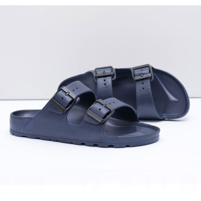 Flameshoes Chaussons Homme Bleu Marine Garden Light 2