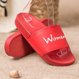 Small Swan Pantoufles Rouges Femme 1 Small Swan Pantoufles Rouges Femme 1