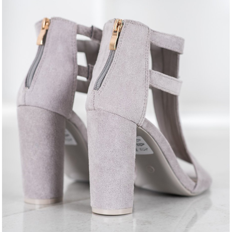 Seastar Sandales avec une fermeture éclair gris 1