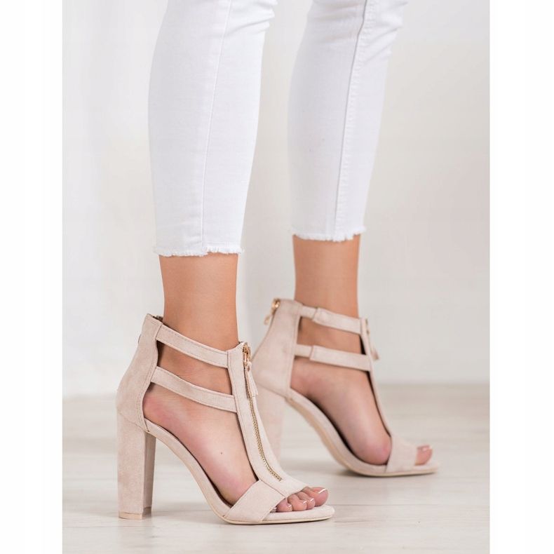 Seastar Sandales avec une fermeture éclair brun 2