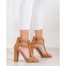 Seastar Sandales avec une fermeture éclair beige 4