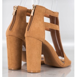 Seastar Sandales avec une fermeture éclair beige 2