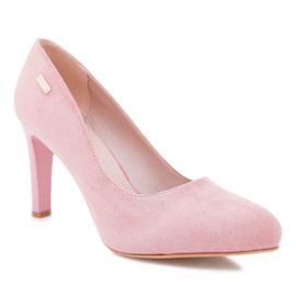 Escarpins Pour Femmes Rose Sur Un Talon En Daim Sergio Leone Campbell 6