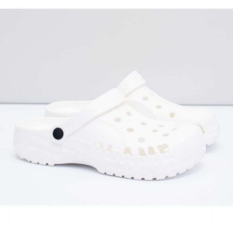 Flameshoes Chaussons Homme Piscine Kroksy Eva Blanc blanche 1