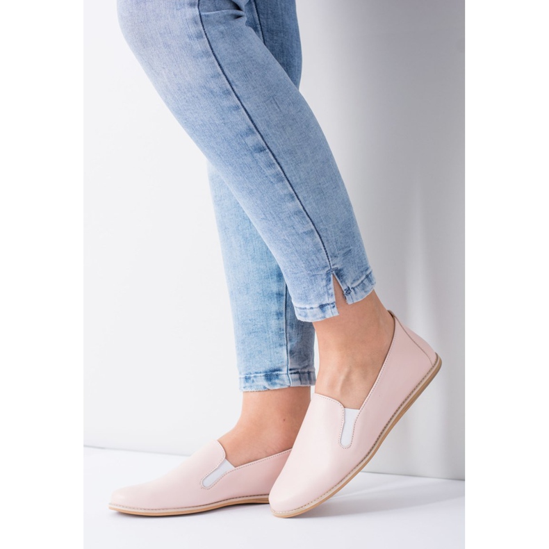 Butmil Ballerines Femme Rose Pastel Fresca Cuir 1