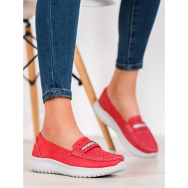 Small Swan Mocassins Sur La Plateforme rouge 2