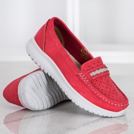 Small Swan Mocassins Sur La Plateforme rouge 1