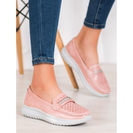 Small Swan Mocassins Sur La Plateforme rose 2 Small Swan Mocassins Sur La Plateforme rose 2