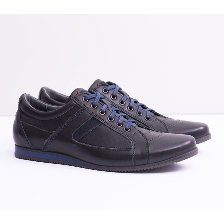 Neex Chaussures de sport en cuir pour hommes Sferis Noir 1