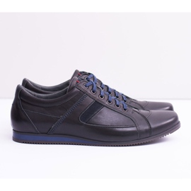 Neex Chaussures de sport en cuir pour hommes Sferis Noir 2