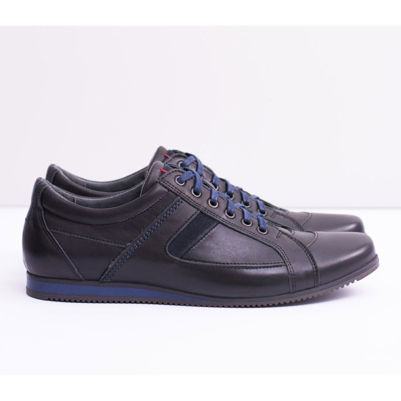 Neex Chaussures de sport en cuir pour hommes Sferis Noir 2