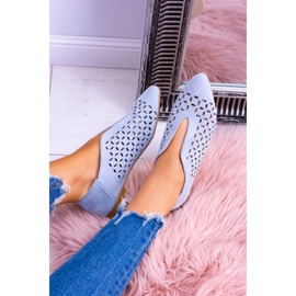 Chaussures Slip-on Synthia pour femmes en daim bleu Lu Boo 2